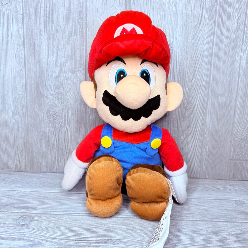 Large Nintendo Super Mario 20" Mario Pillow Plush Stuffed Toy with Pocket 2015